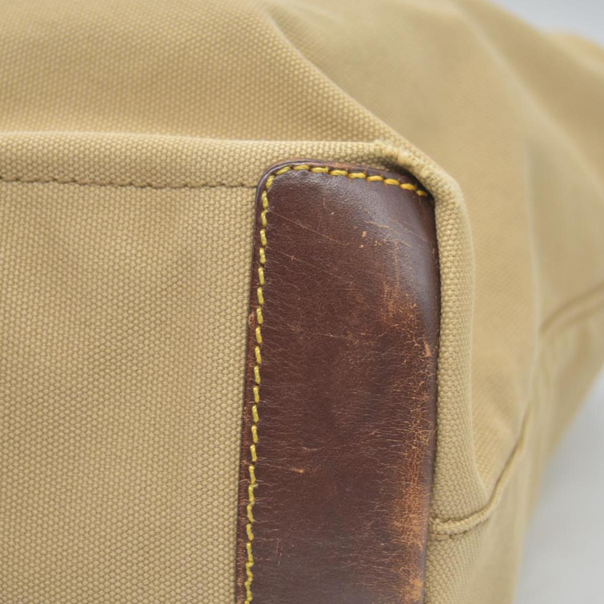 $1150 Prada Canvas Tote Bag Beige