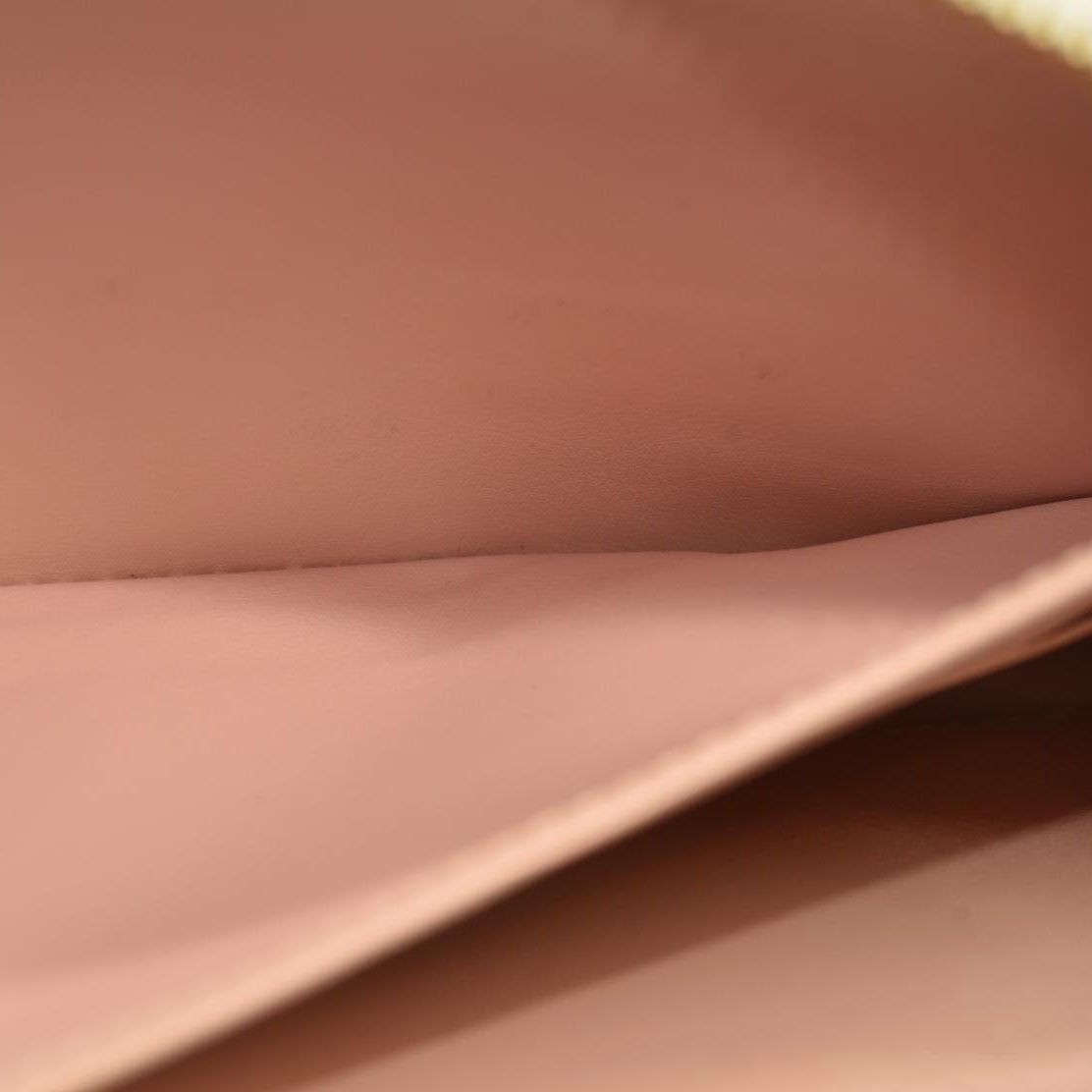 Louis Vuitton Floral LV Garden Leather Zip Around Long Wallet White RFID