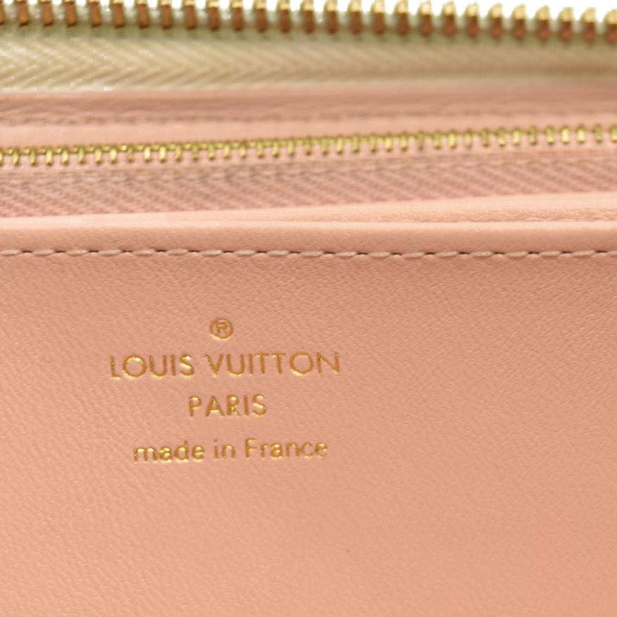 Louis Vuitton Floral LV Garden Leather Zip Around Long Wallet White RFID