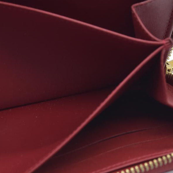 $970 SP1110 2010 Louis Vuitton Pomme d'Amour Monogram Vernis Zippy Wallet CONSIGNMENT