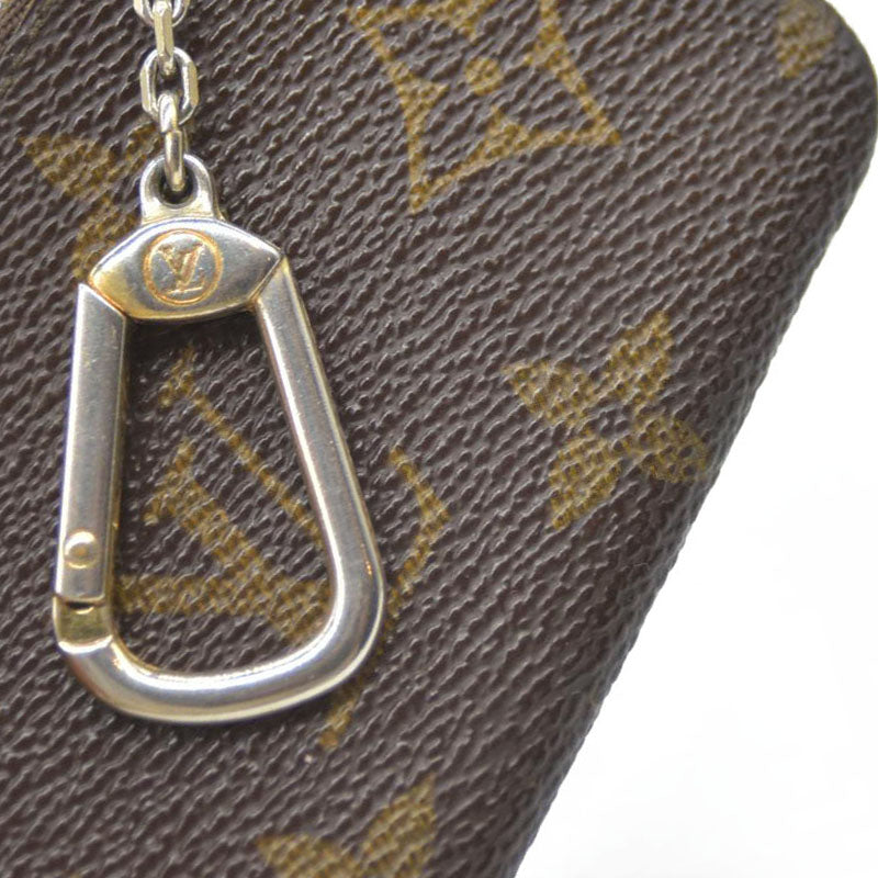 LOUIS VUITTON Monogram Coin Purse Key Pochette Cles Wallet ET0952