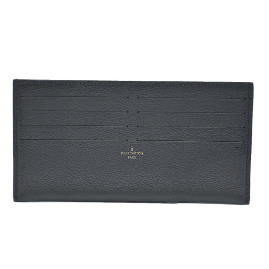 Louis Vuitton  Calfskin Felicie Chain Wallet Card Holder Insert Black