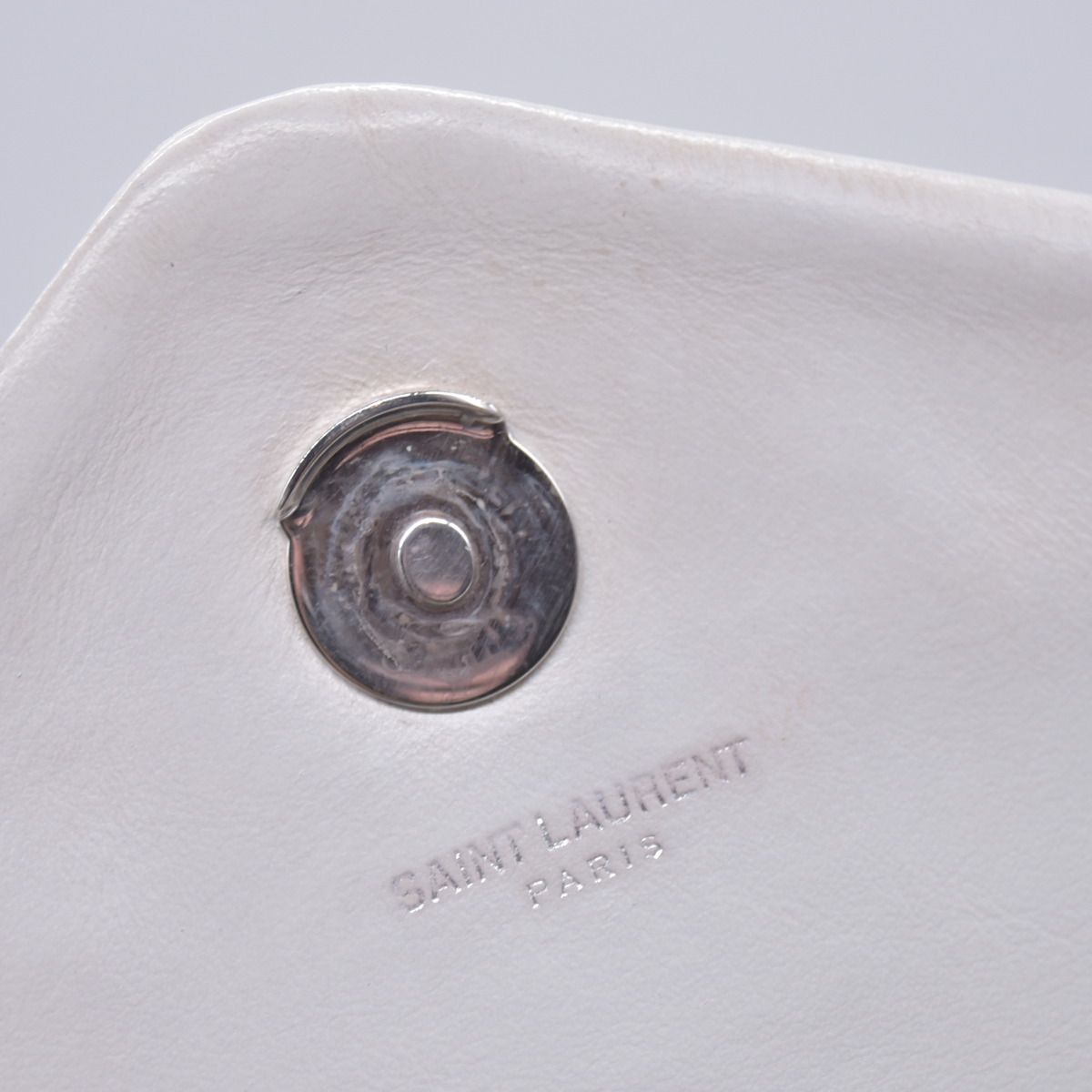 $2730 Saint Laurent Small Loulou Shoulder Bag White 10021139
