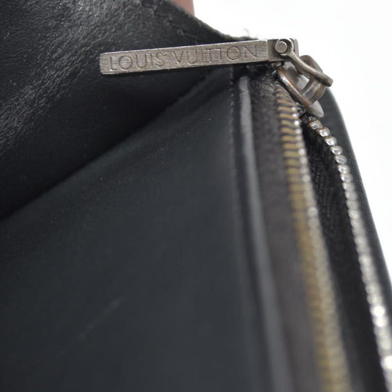 $970 Louis Vuitton Monogram Matte Porte-tresor International Navy Trifold CONSIGNMENT