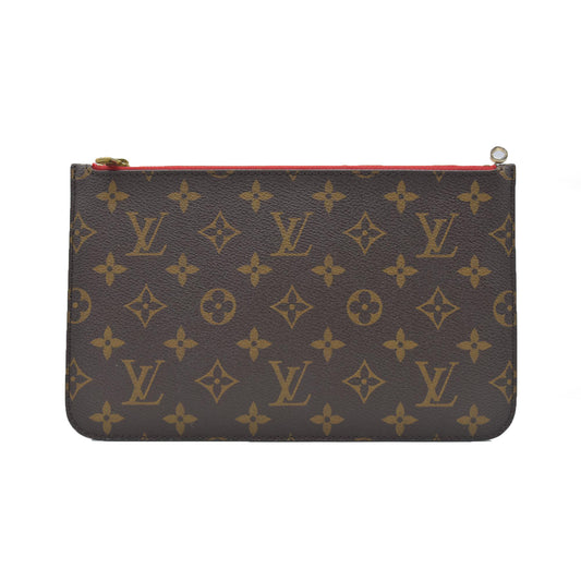$600 Louis Vuitton Monogram Neverfull MM GM Pochette Cherry LA3176 CONSIGNMENT