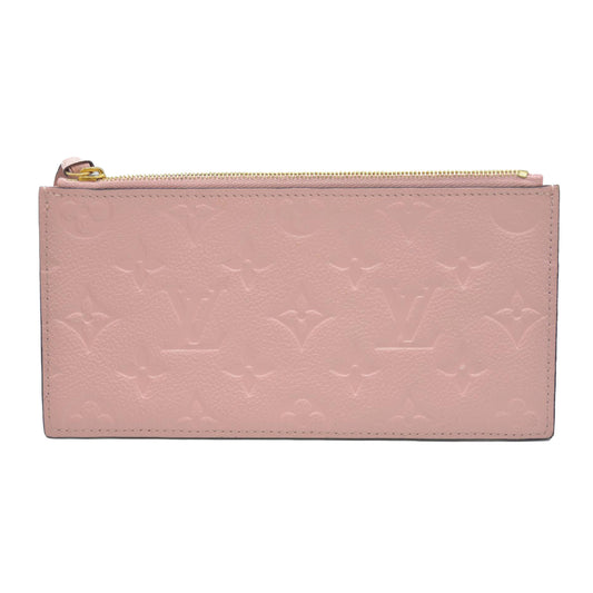 Louis Vuitton  Empreinte Felicie Chain Wallet Zippered Insert Pink