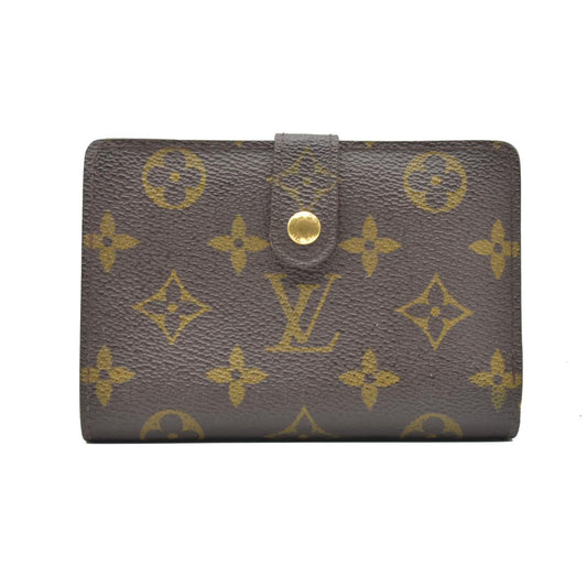 $750 1998 Louis Vuitton Monogram French Kisslock Bifold Wallet CA0998