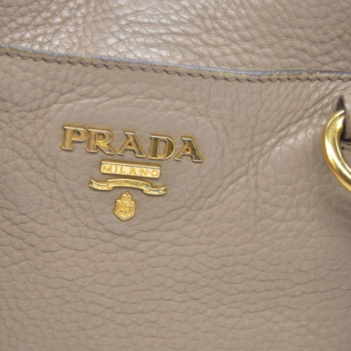 $3500 Prada Convertible Shopping Tote Vitello Daino Medium