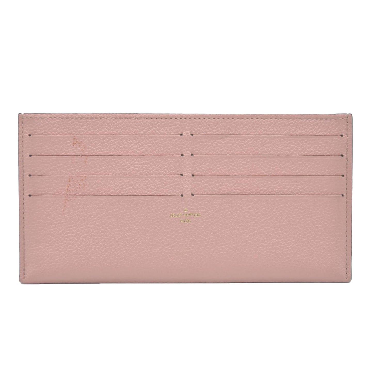 Louis Vuitton  Calfskin Felicie Chain Wallet Card Holder Insert Pink