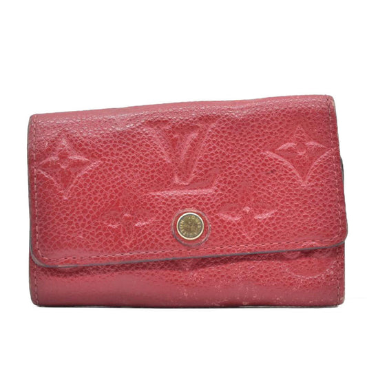 $450 2019 Louis Vuitton Monogram Empreinte Multicles Leather 6 Ring Key Case TN0179