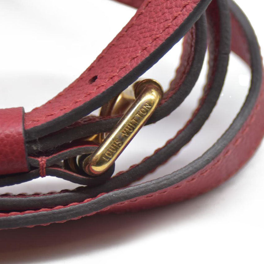 $2930 Louis Vuitton  Empreinte Speedy Bandouliere 25 NM Scarlet DU1149