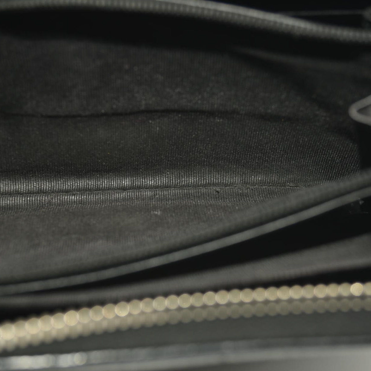 Gucci Black Guccissima Zip Around Wallet