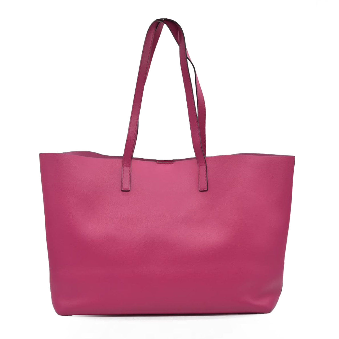 $1550 Saint Laurent Calfskin Large Shopping Tote Pink