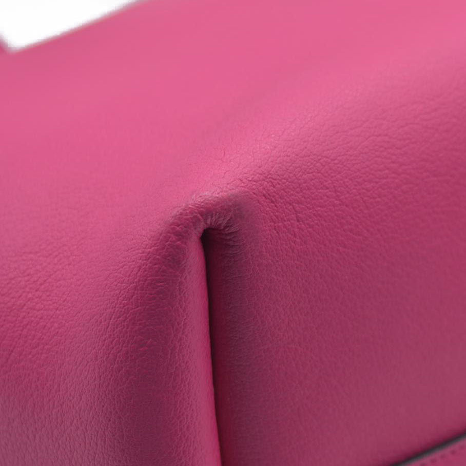 $1550 Saint Laurent Calfskin Large Shopping Tote Pink