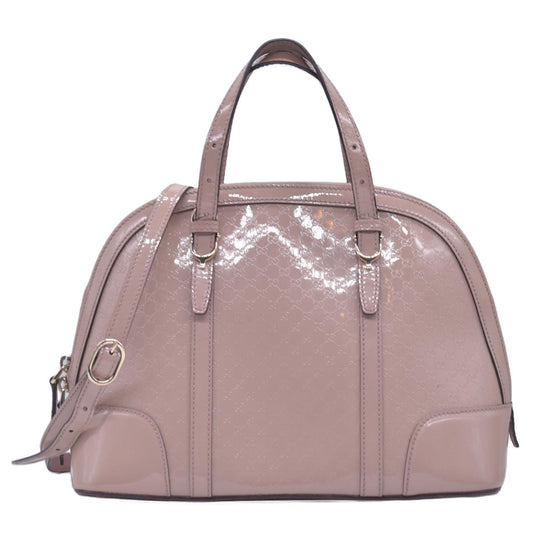 $1350 Gucci Patent Microguccissima Small Nice Top Handle Dome Bag Pink CONSIGNMENT 10021166