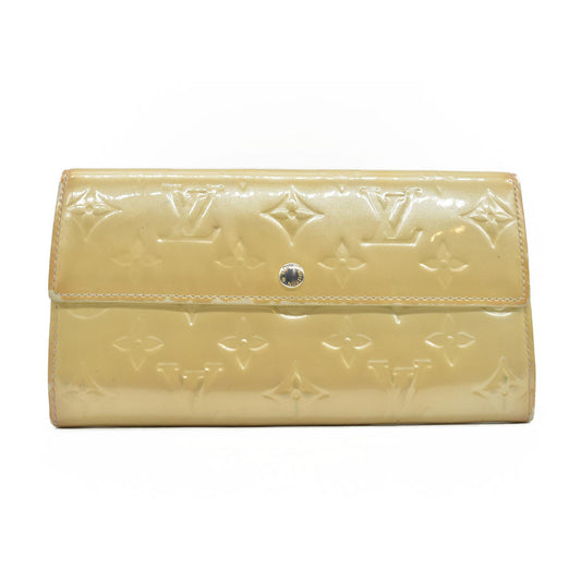 $840 Louis Vuitton Monogram Vernis Porte Feuille Sarah Long Bifold Wallet