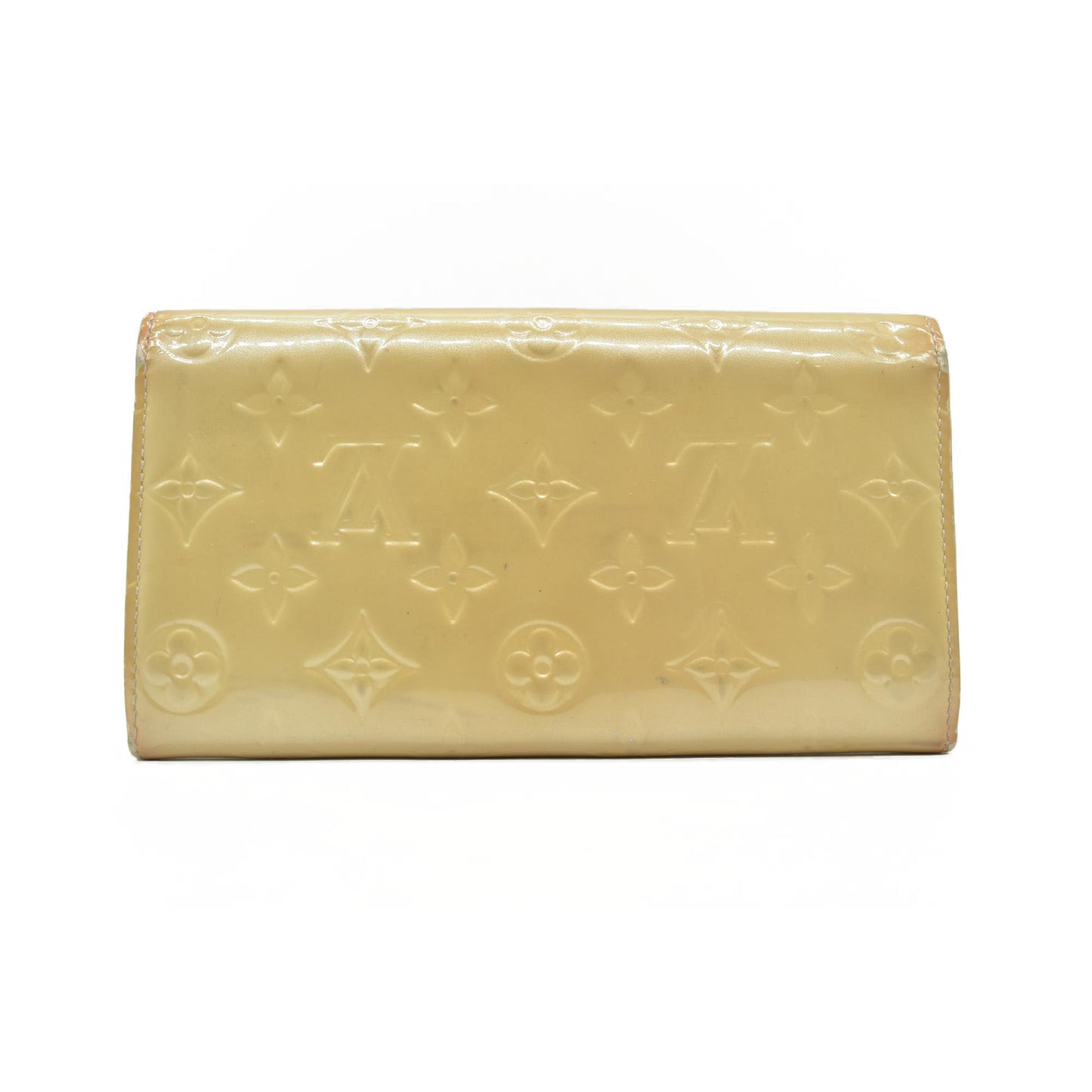 $840 Louis Vuitton Monogram Vernis Porte Feuille Sarah Long Bifold Wallet