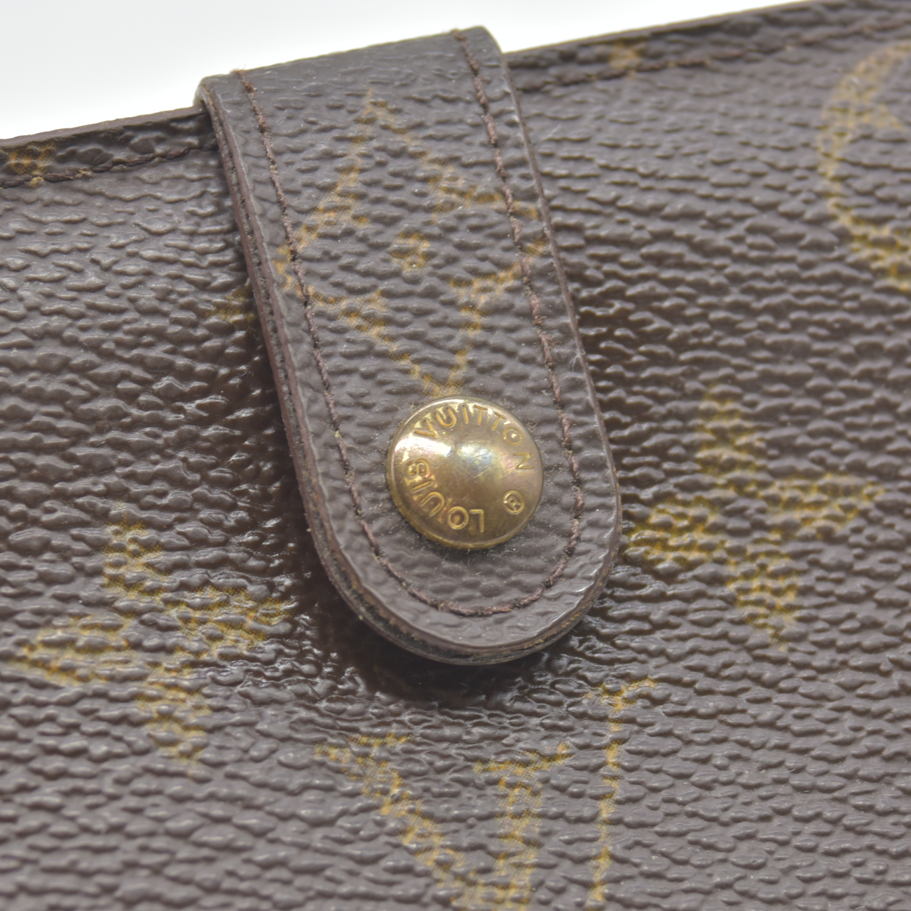 $750 1998 Louis Vuitton Monogram French Purse Wallet CA0958