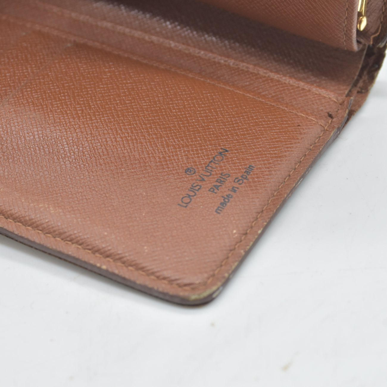 $750 1998 Louis Vuitton Monogram French Purse Wallet CA0958