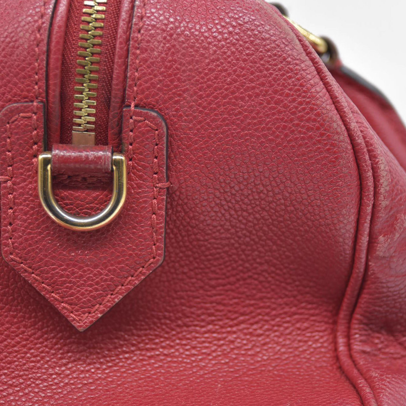 $2930 Louis Vuitton  Empreinte Speedy Bandouliere 25 NM Scarlet DU1149