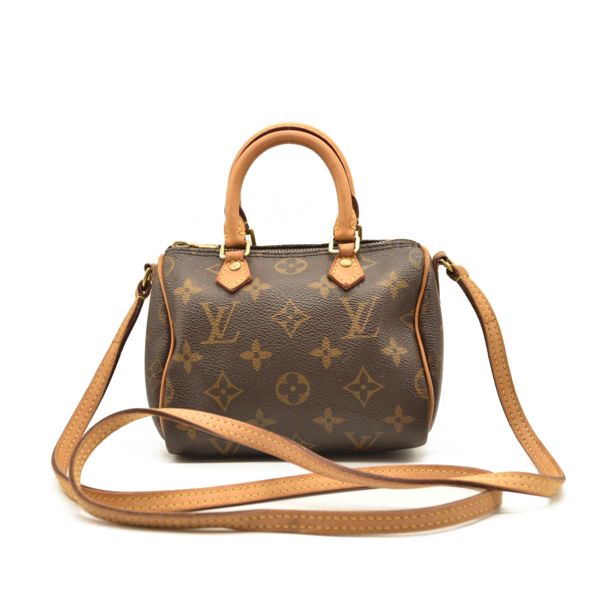 LOUIS VUITTON Monogram Nano Speedy TR3177 Bandouliere