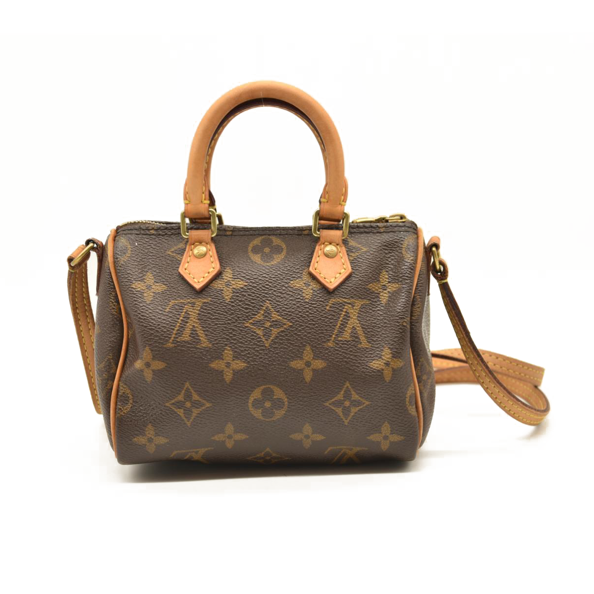 LOUIS VUITTON Monogram Nano Speedy TR3177 Bandouliere