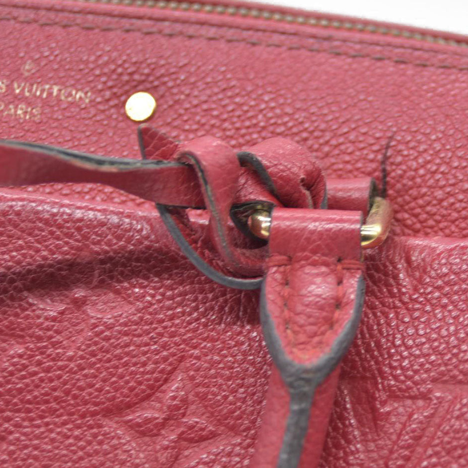 $2930 Louis Vuitton  Empreinte Speedy Bandouliere 25 NM Scarlet DU1149