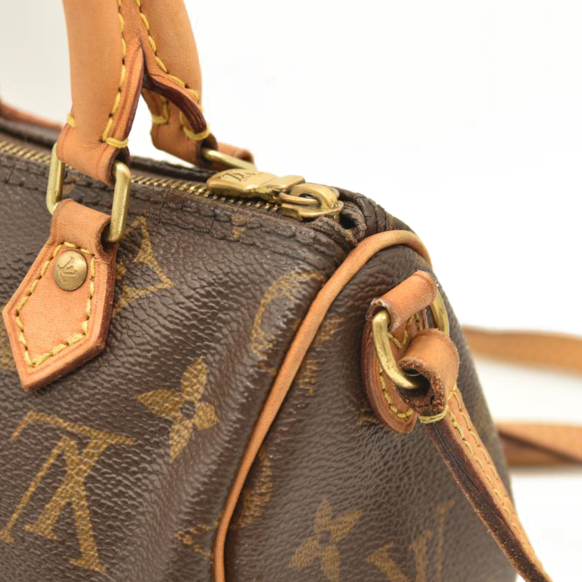 LOUIS VUITTON Monogram Nano Speedy TR3177 Bandouliere