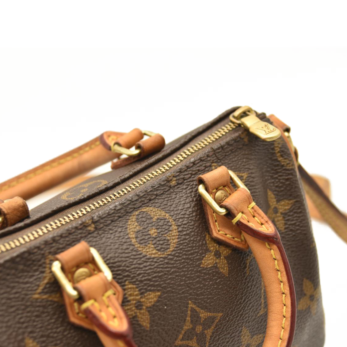 LOUIS VUITTON Monogram Nano Speedy TR3177 Bandouliere