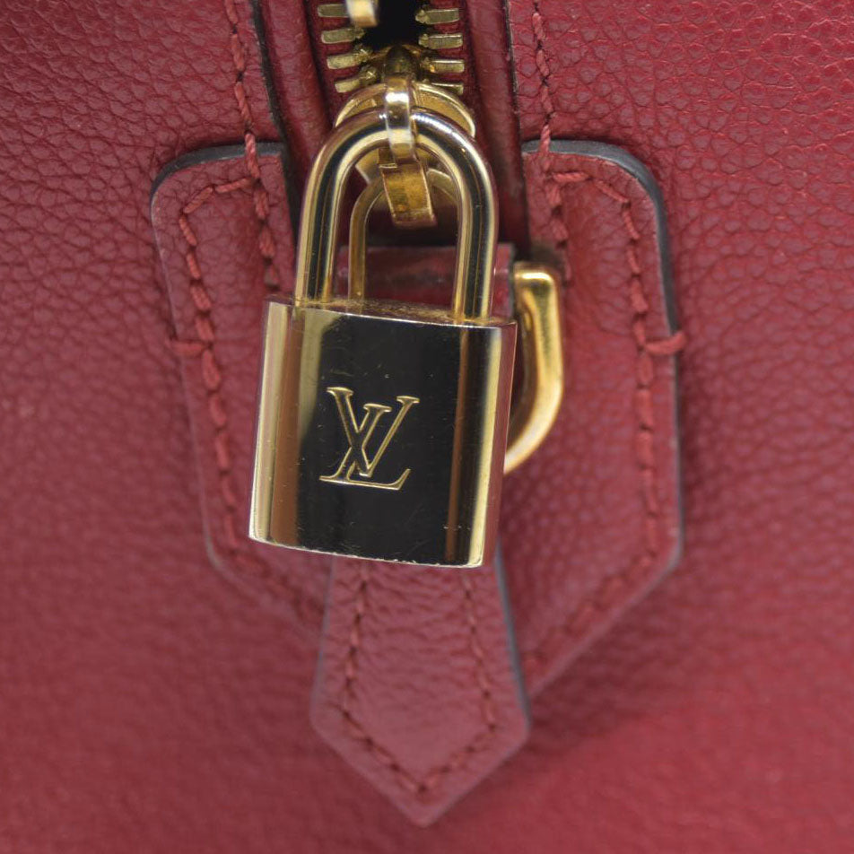$2930 Louis Vuitton  Empreinte Speedy Bandouliere 25 NM Scarlet DU1149