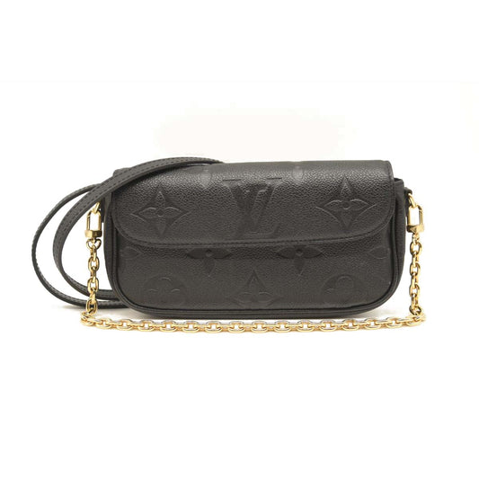 LOUIS VUITTON Wallet on Chain Ivy Monogram Empreinte Handbag Noir