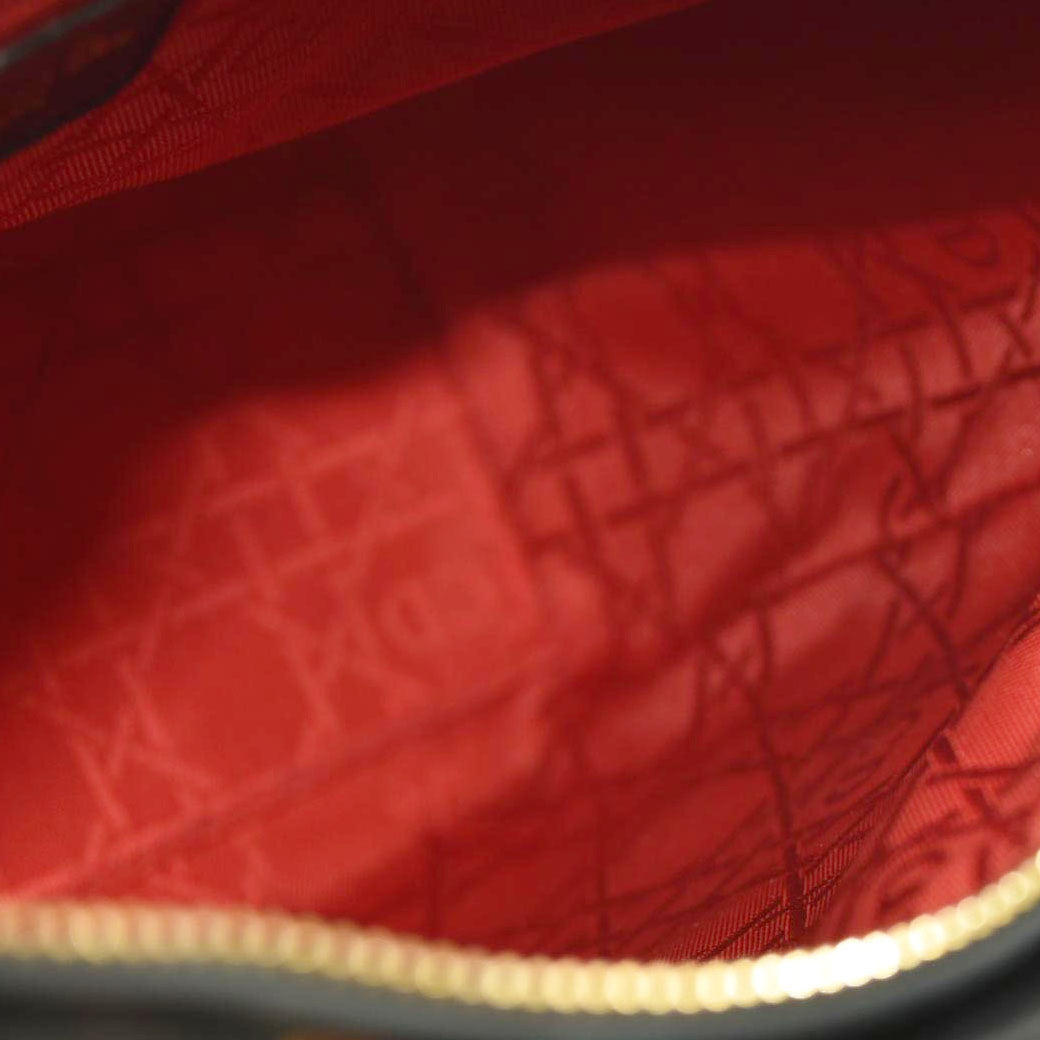 CHRISTIAN DIOR Cannage Medium Lady Dior Black