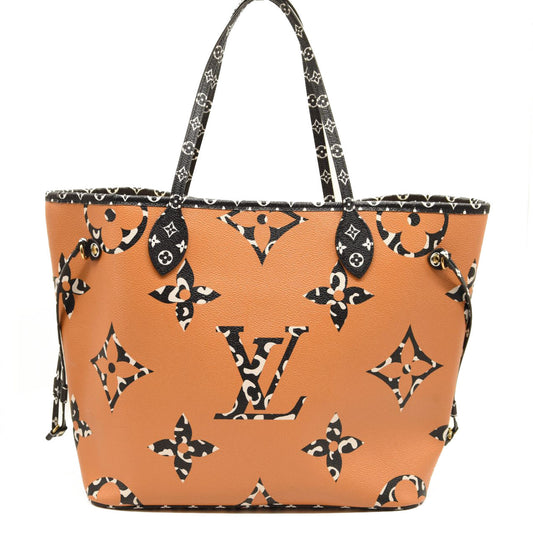 LOUIS VUITTON Monogram Giant Jungle Neverfull MM Ivory