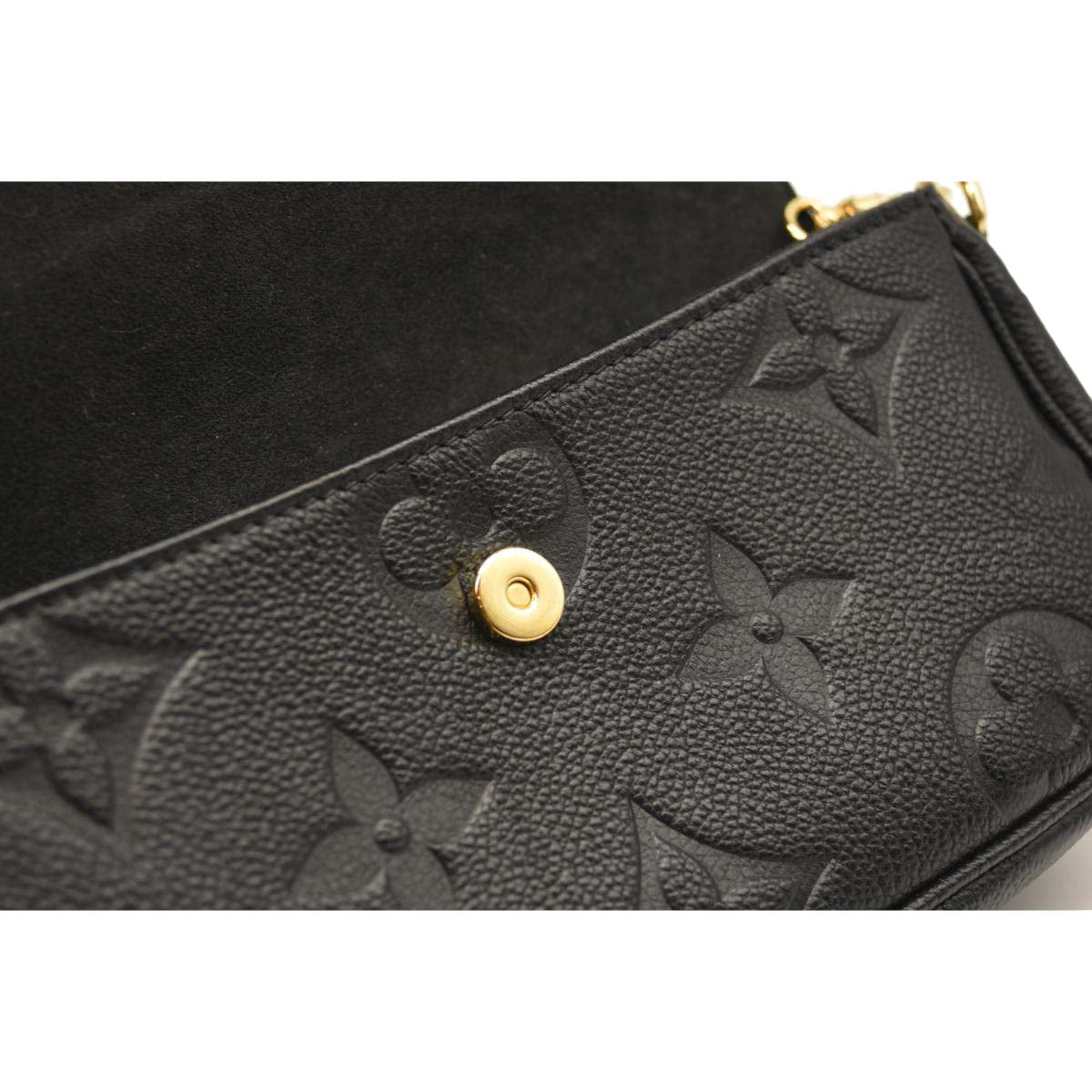 LOUIS VUITTON Wallet on Chain Ivy Monogram Empreinte Handbag Noir