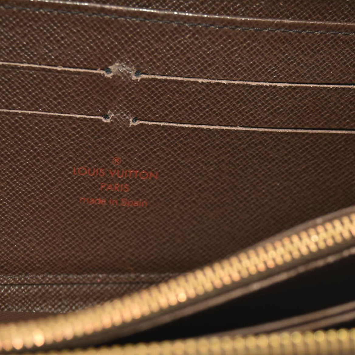 Louis Vuitton  Damier Ebene Zippy Wallet CA4089