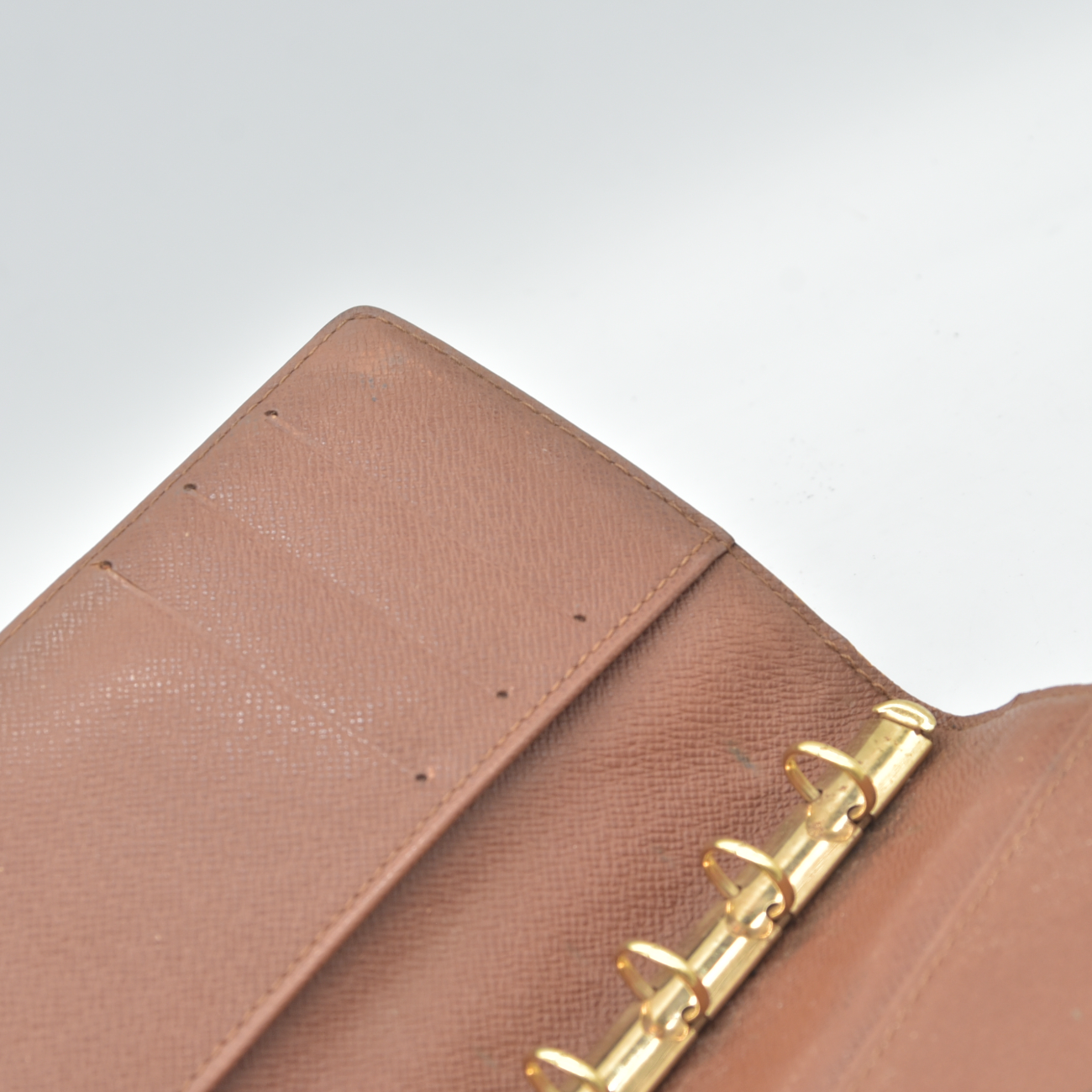 $505 1999 Louis Vuitton Monogram Small Ring Agenda Cover CA0969