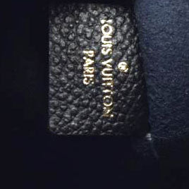 $1200 Louis Vuitton Empreinte Monogram Giant Neverfull MM Pochette Black