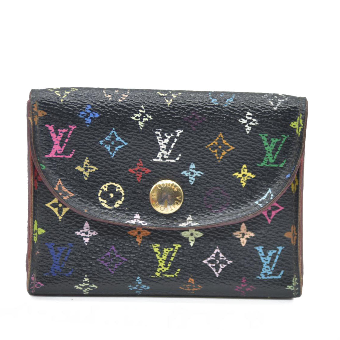 AUCTION $650 Louis Vuitton Monogram Muakami Enveloppe Cartes De Visite Card Case CA2163