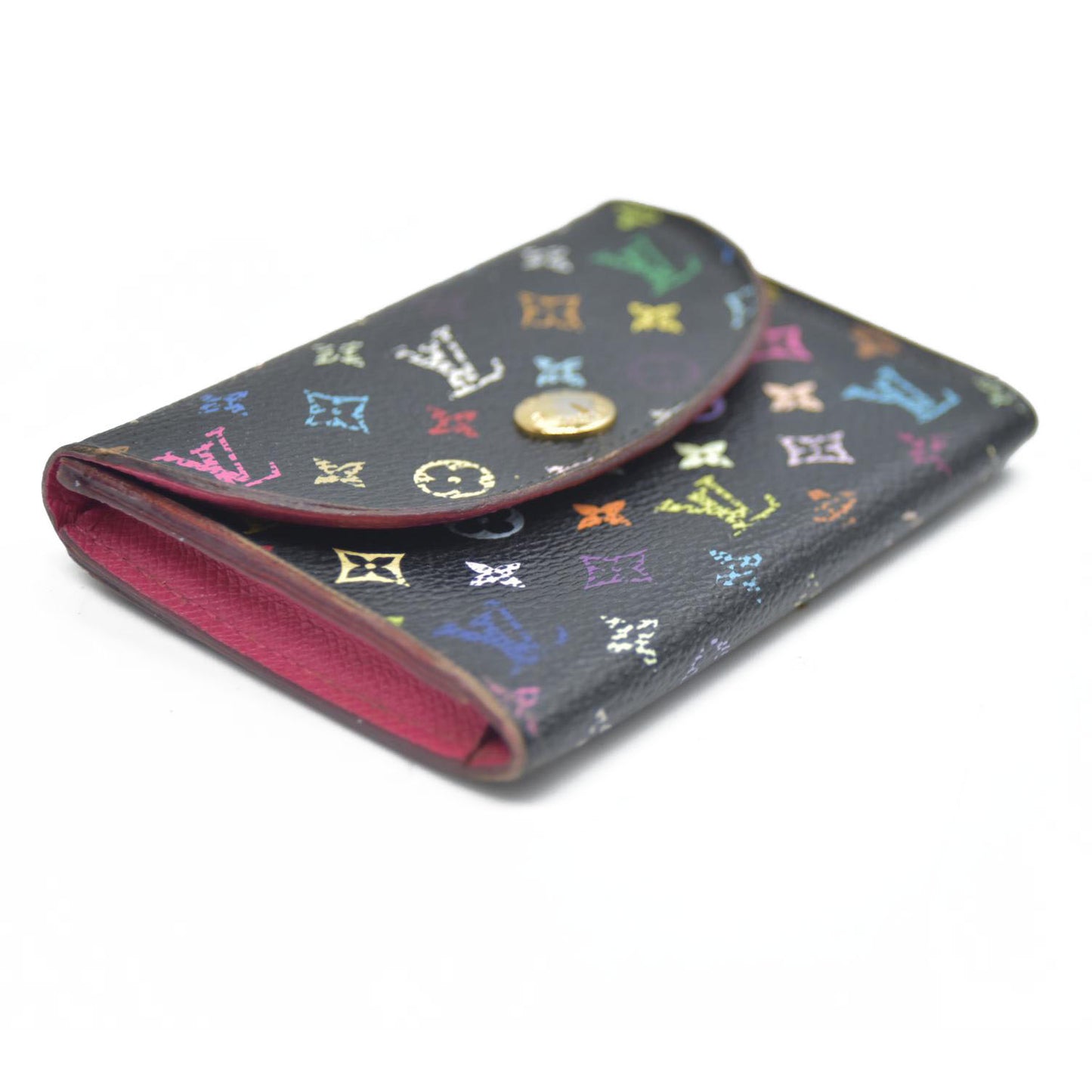 AUCTION $650 Louis Vuitton Monogram Muakami Enveloppe Cartes De Visite Card Case CA2163