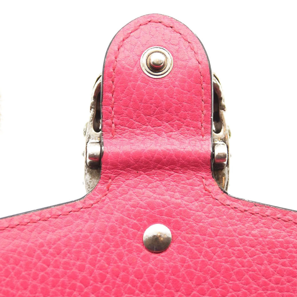 GUCCI Super Mini Dionysus Shoulder Bag Pink