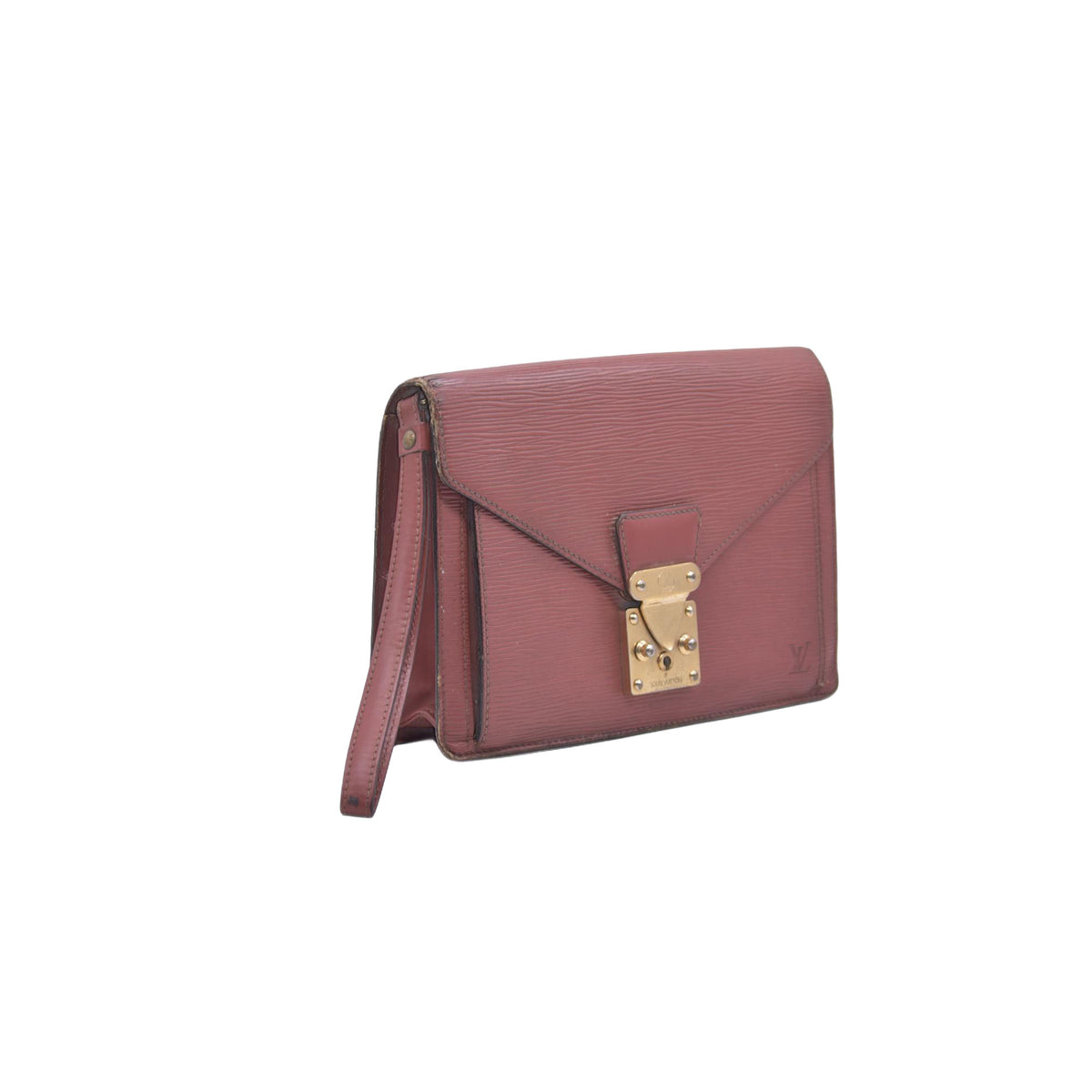 $1080 Louis Vuitton  Epi Leather Pochette Sellier Dragonne 26 10021254