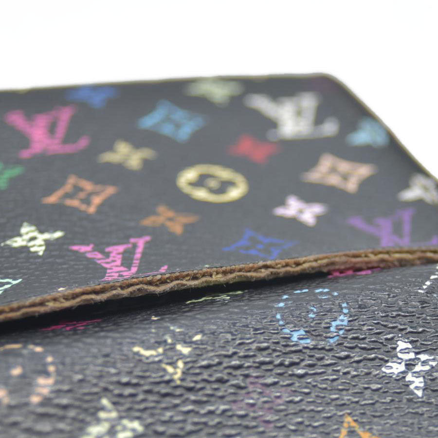 AUCTION $650 Louis Vuitton Monogram Muakami Enveloppe Cartes De Visite Card Case CA2163