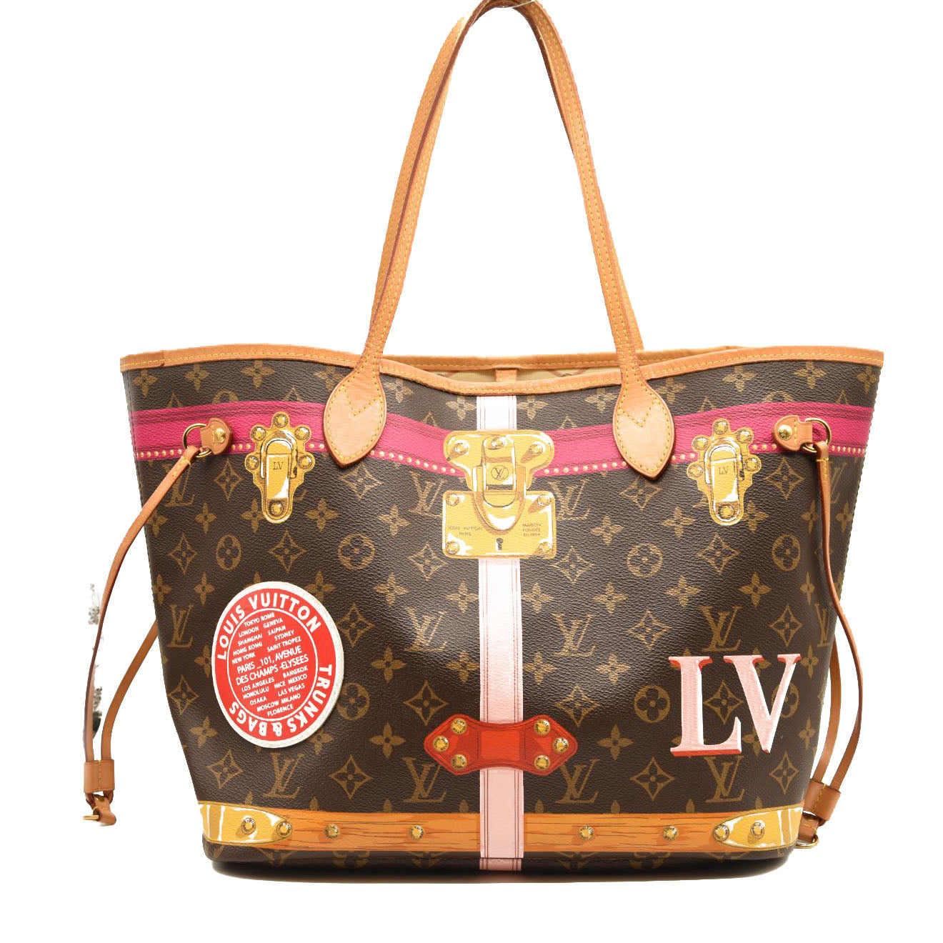 LOUIS VUITTON Monogram Summer Trunks Neo Neverfull MM