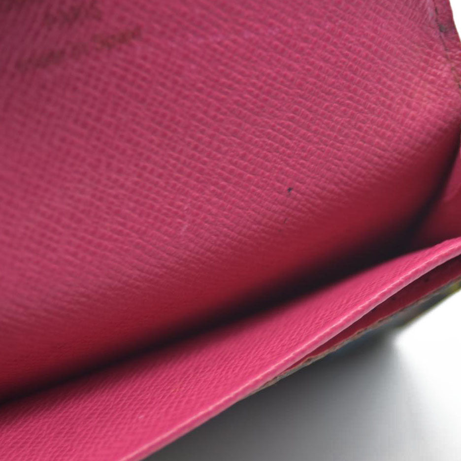 AUCTION $650 Louis Vuitton Monogram Muakami Enveloppe Cartes De Visite Card Case CA2163