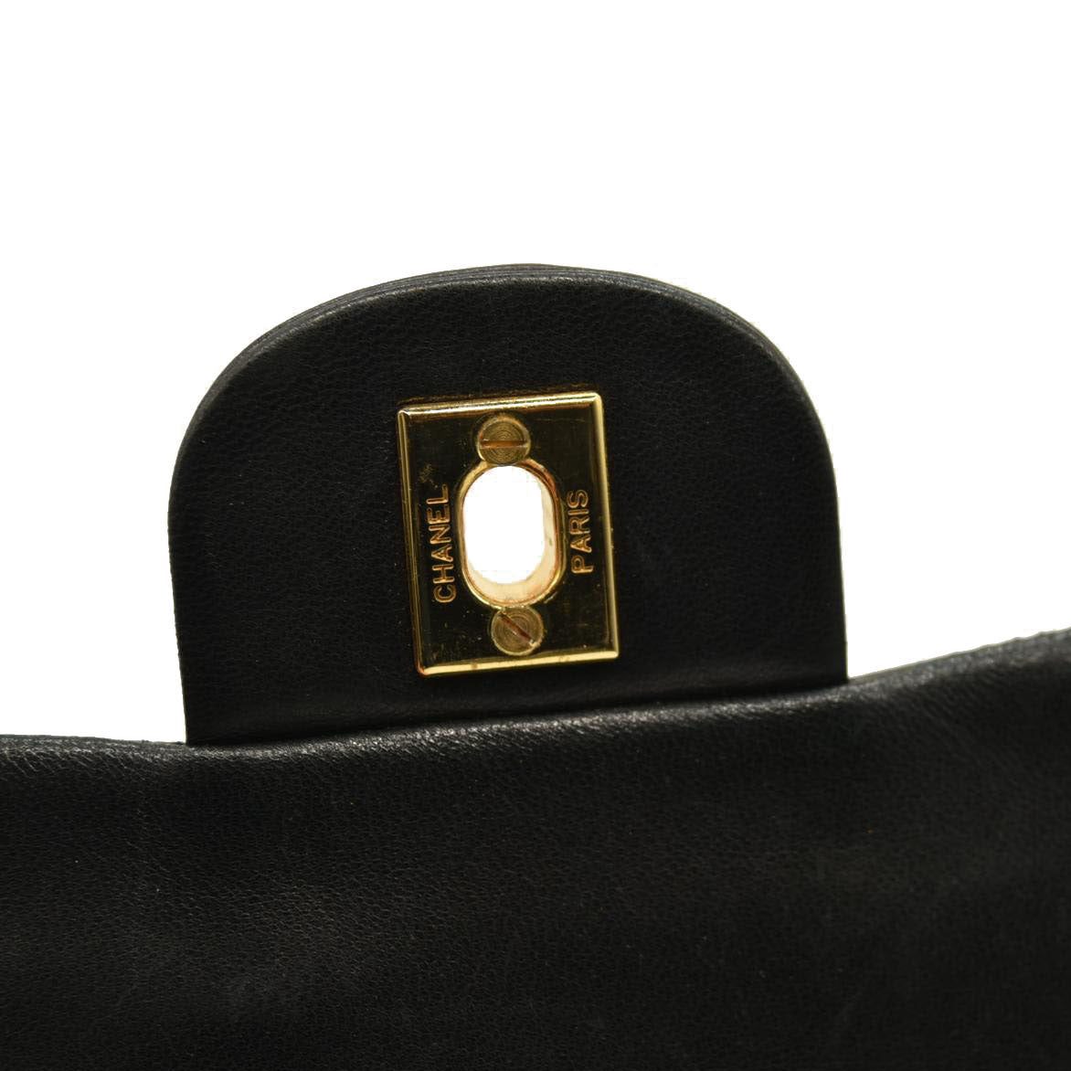 CHANEL Lambskin Quilted Small Double Flap Black 9 Series