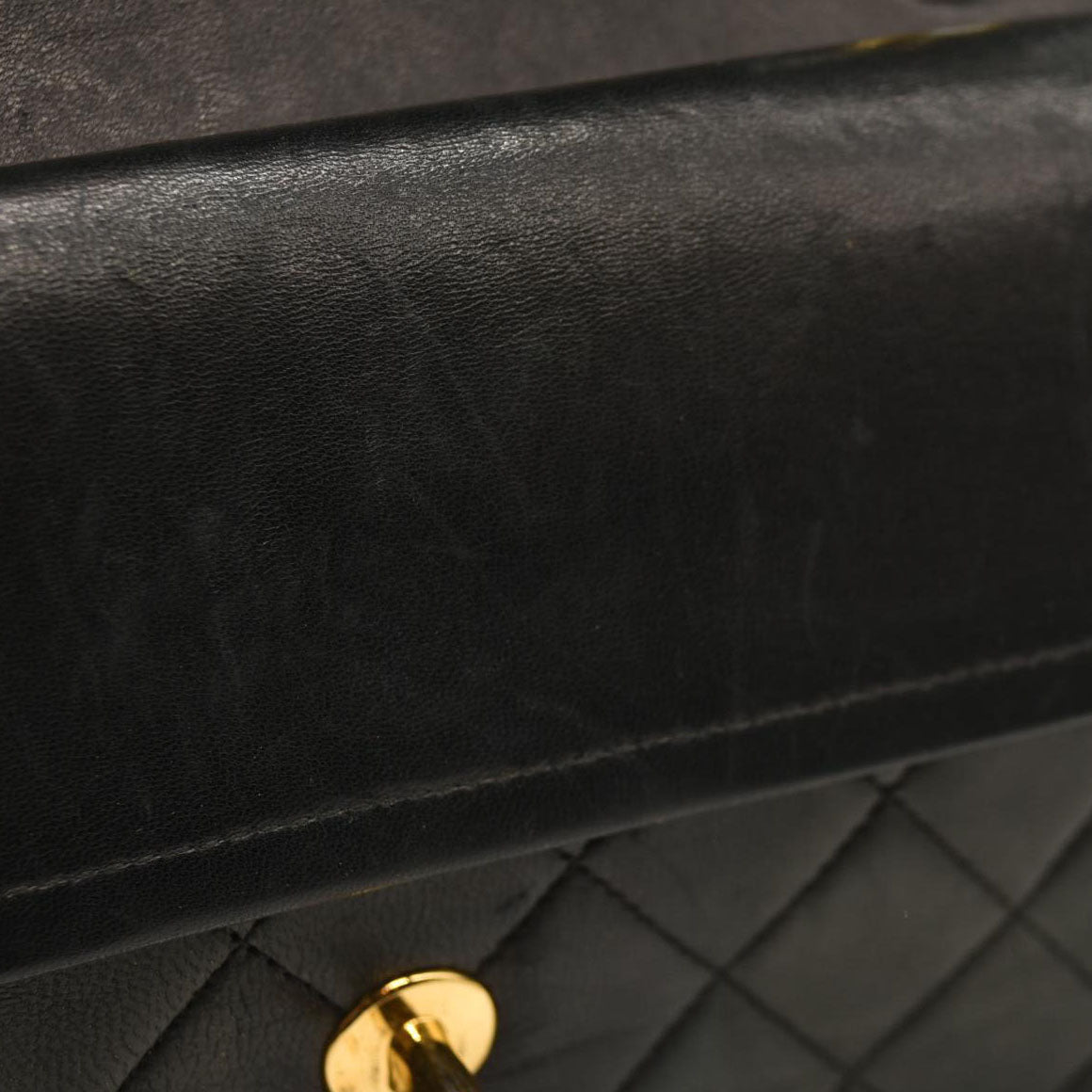 CHANEL Lambskin Quilted Small Double Flap Black 9 Series