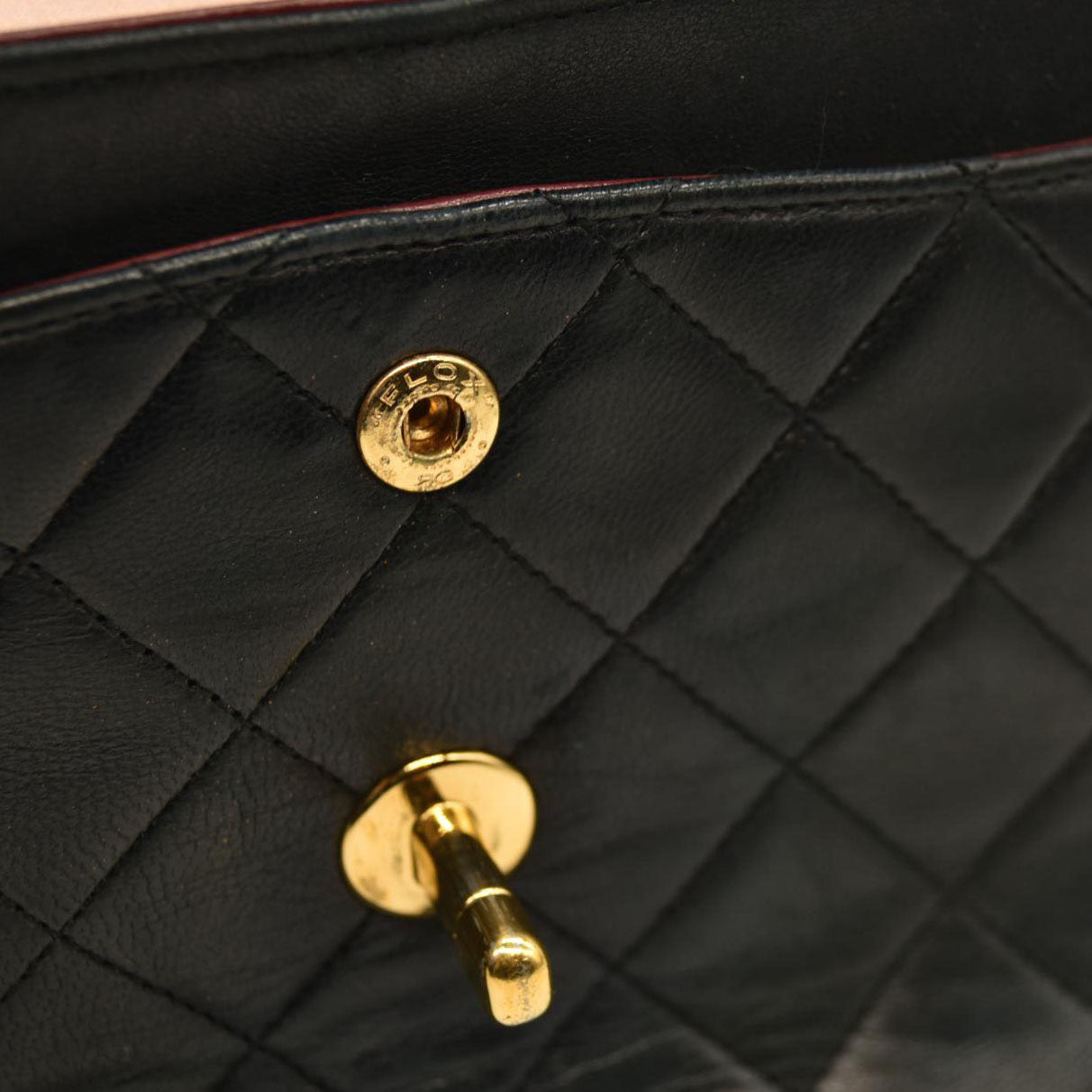 CHANEL Lambskin Quilted Small Double Flap Black 9 Series