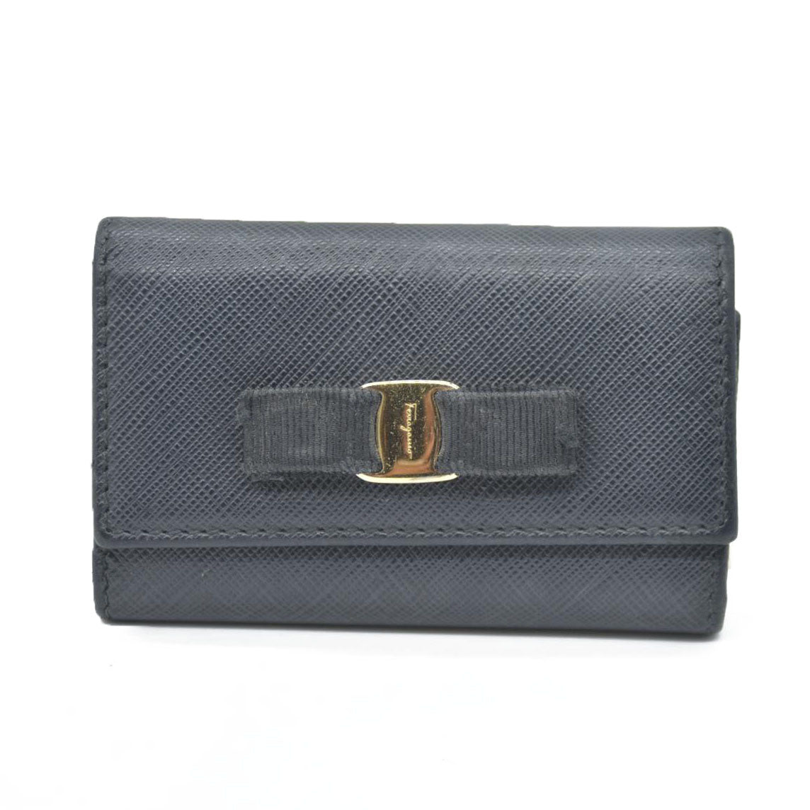 Salvatore Ferragamo $415 Vara Leather 6 Ring Key Case/7BH0091