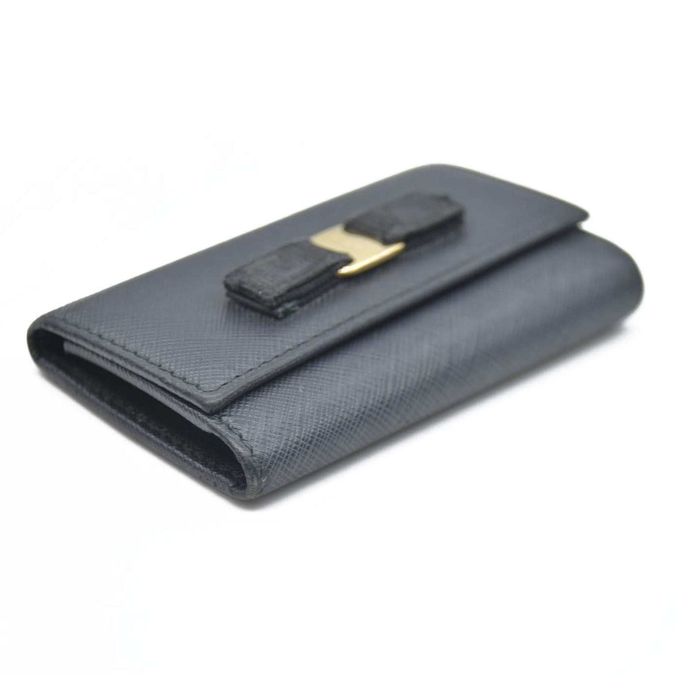 Salvatore Ferragamo $415 Vara Leather 6 Ring Key Case/7BH0091