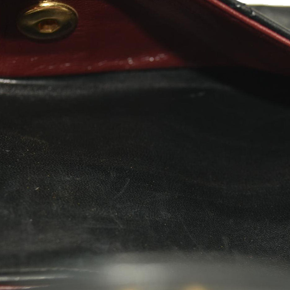 CHANEL Lambskin Quilted Small Double Flap Black 9 Series